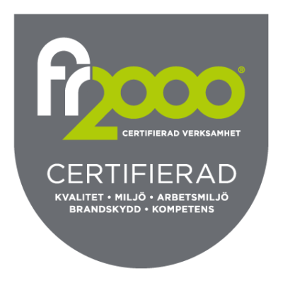 We are certified with FR2000!