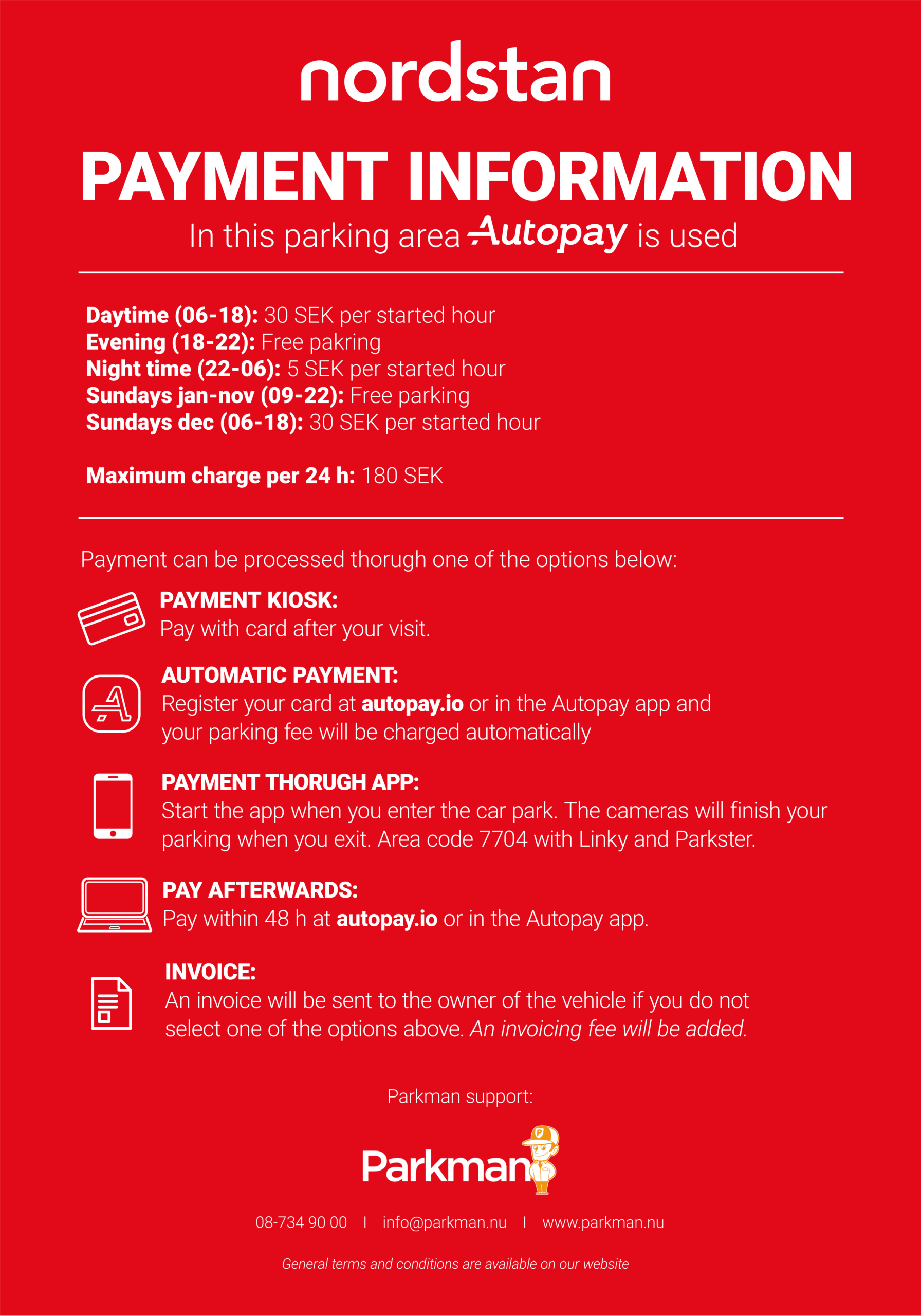 Nordstan Payment English