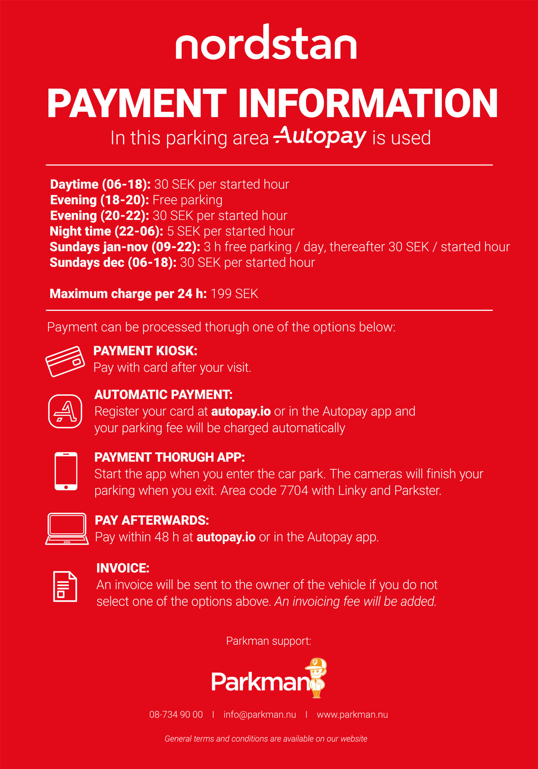 Nordstan Payment English